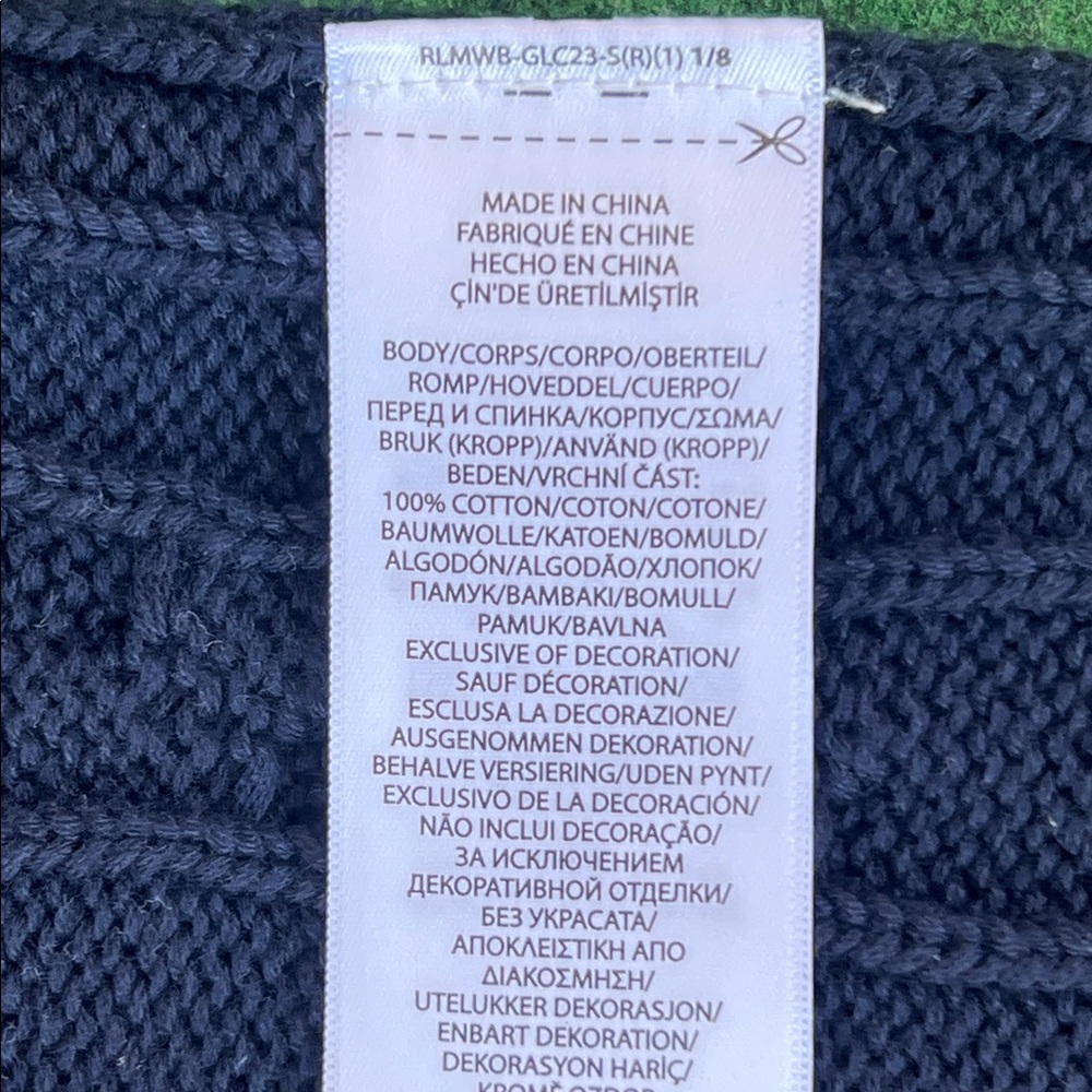 Polo by Ralph Lauren Dark Blue V-Neck Sweater Vest - Picture 5 of 5